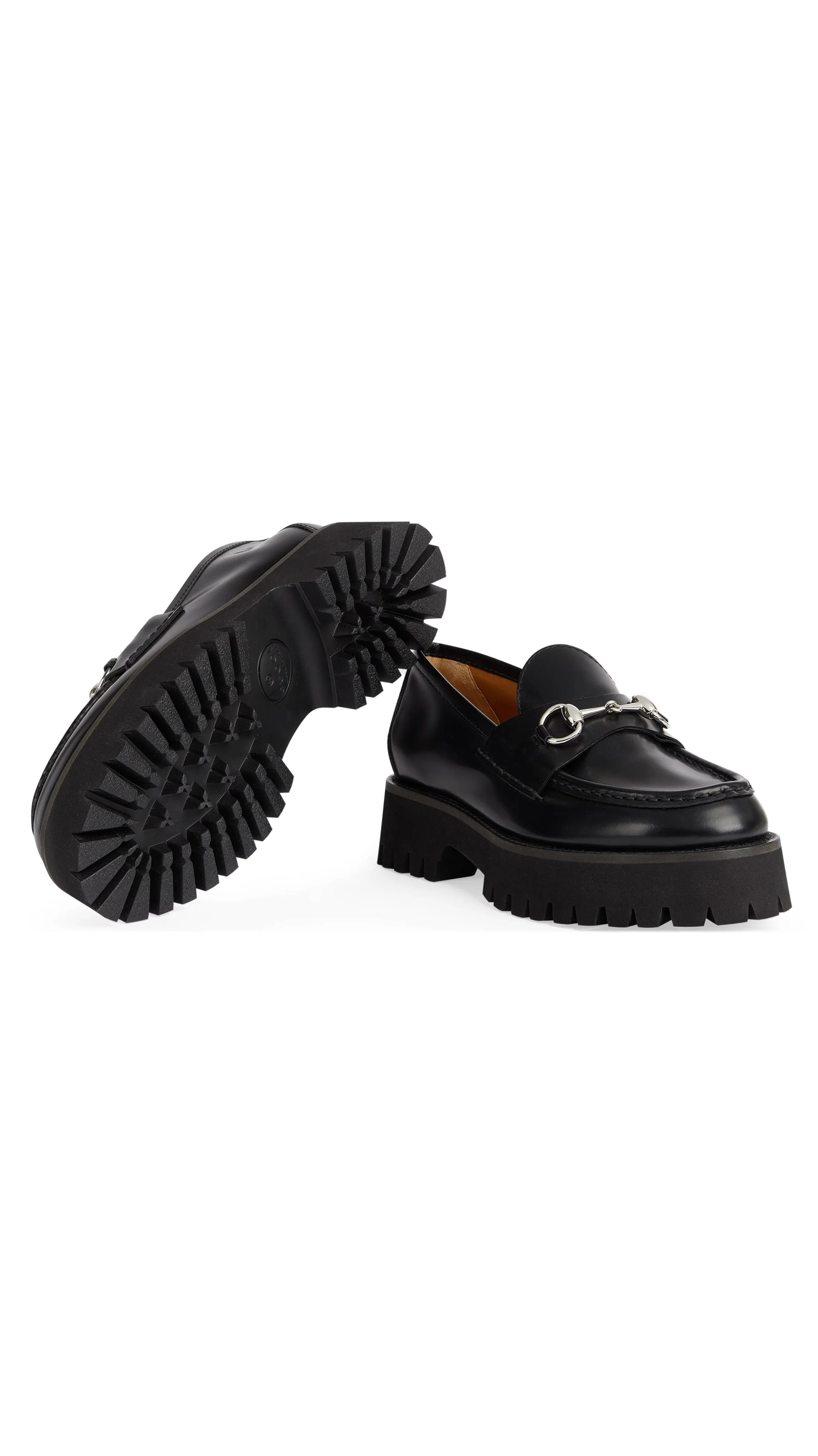 Lug Loafer with Horsebit - Black