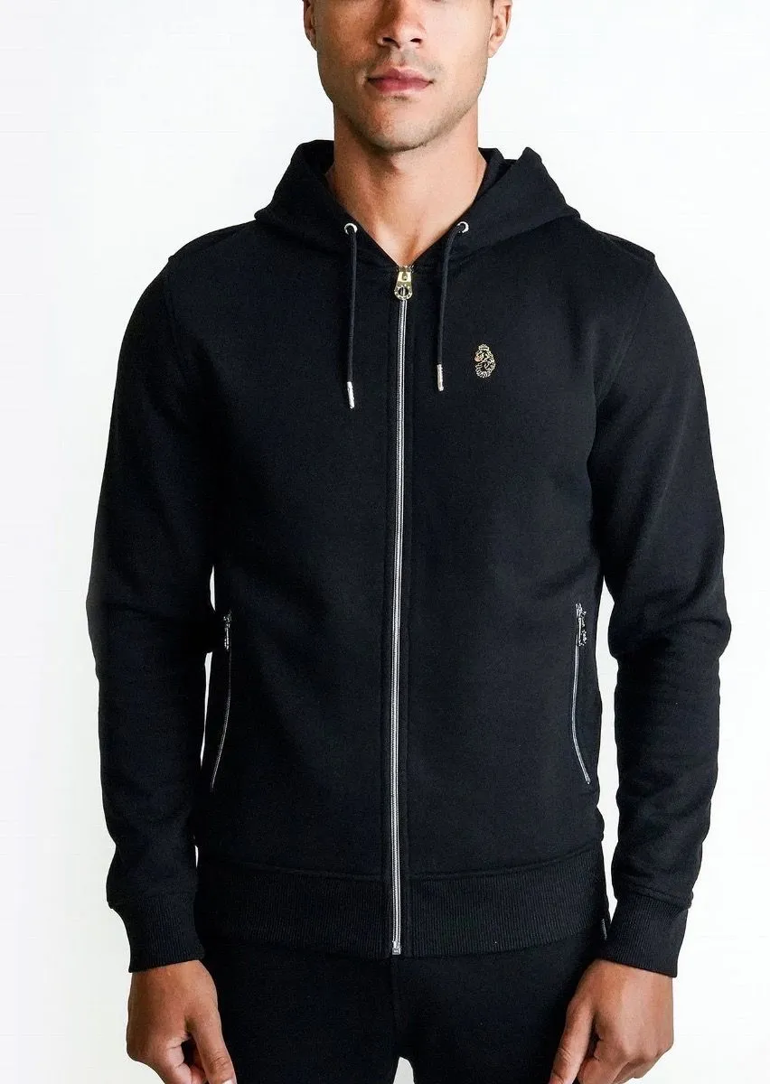 Luke 1977 Berlin Zip Hoodies Jet Black