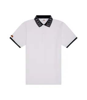 Mens algari polo shirt white Ellesse