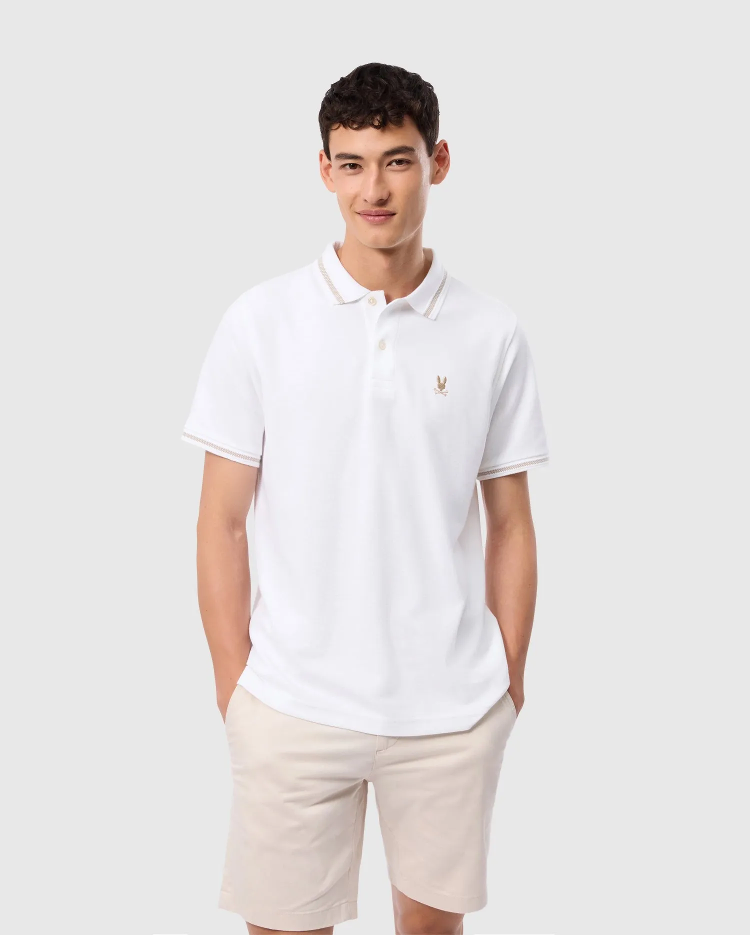 MENS RIVIERA PIQUE POLO SHIRT - B6K640C200