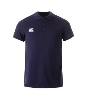 Mens waimak polo shirt navy Canterbury