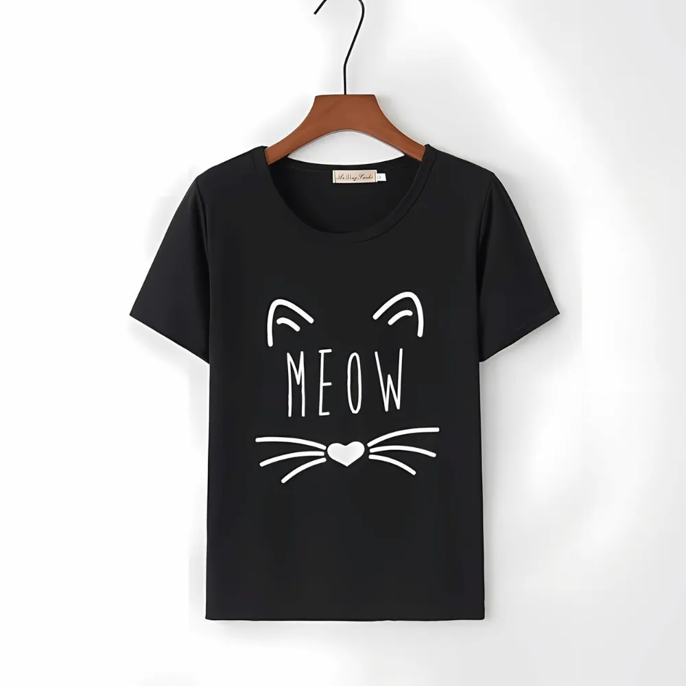 MEOW Pattern Tee