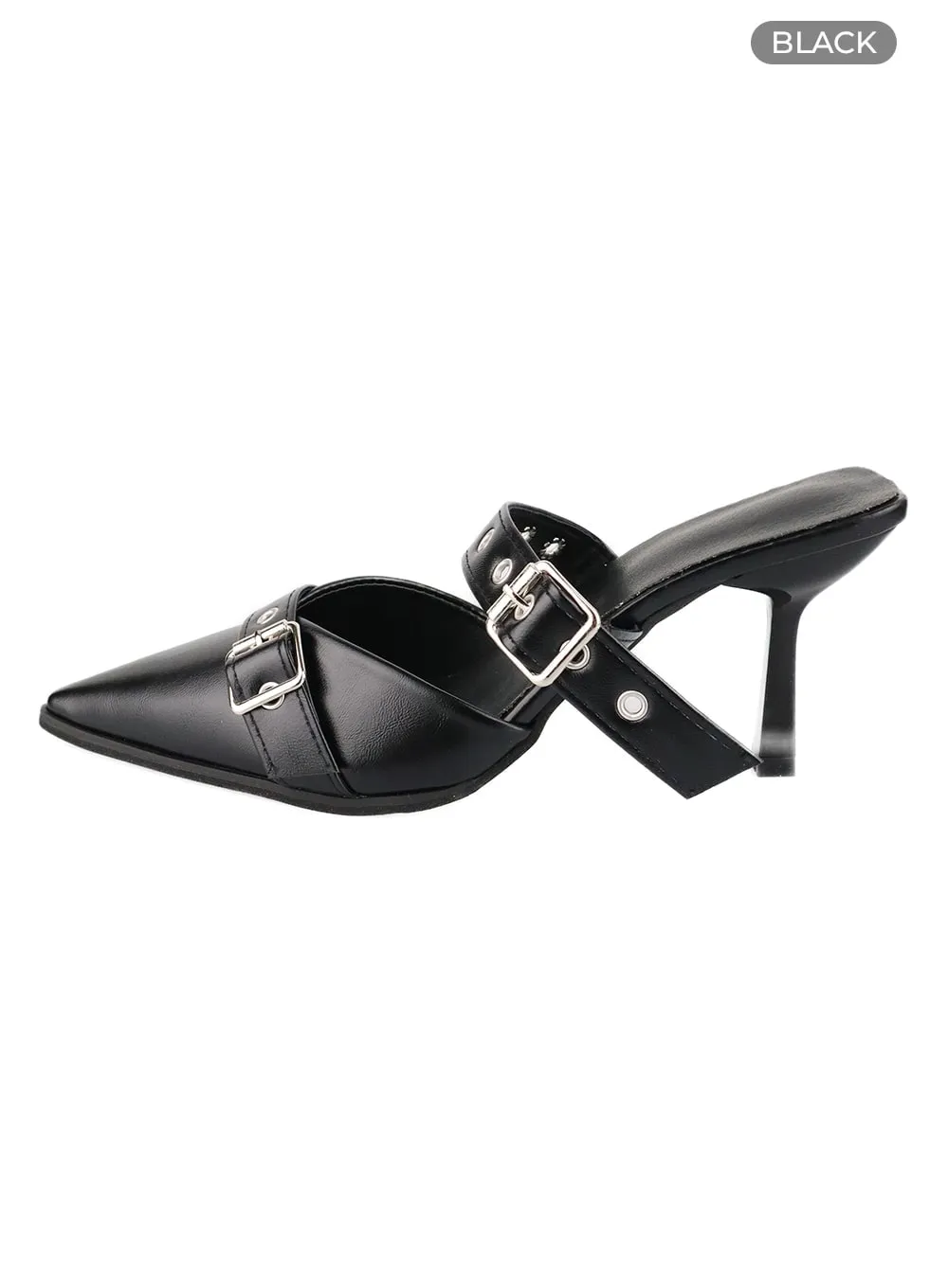 Metallic Buckle Stiletto Heels CM422