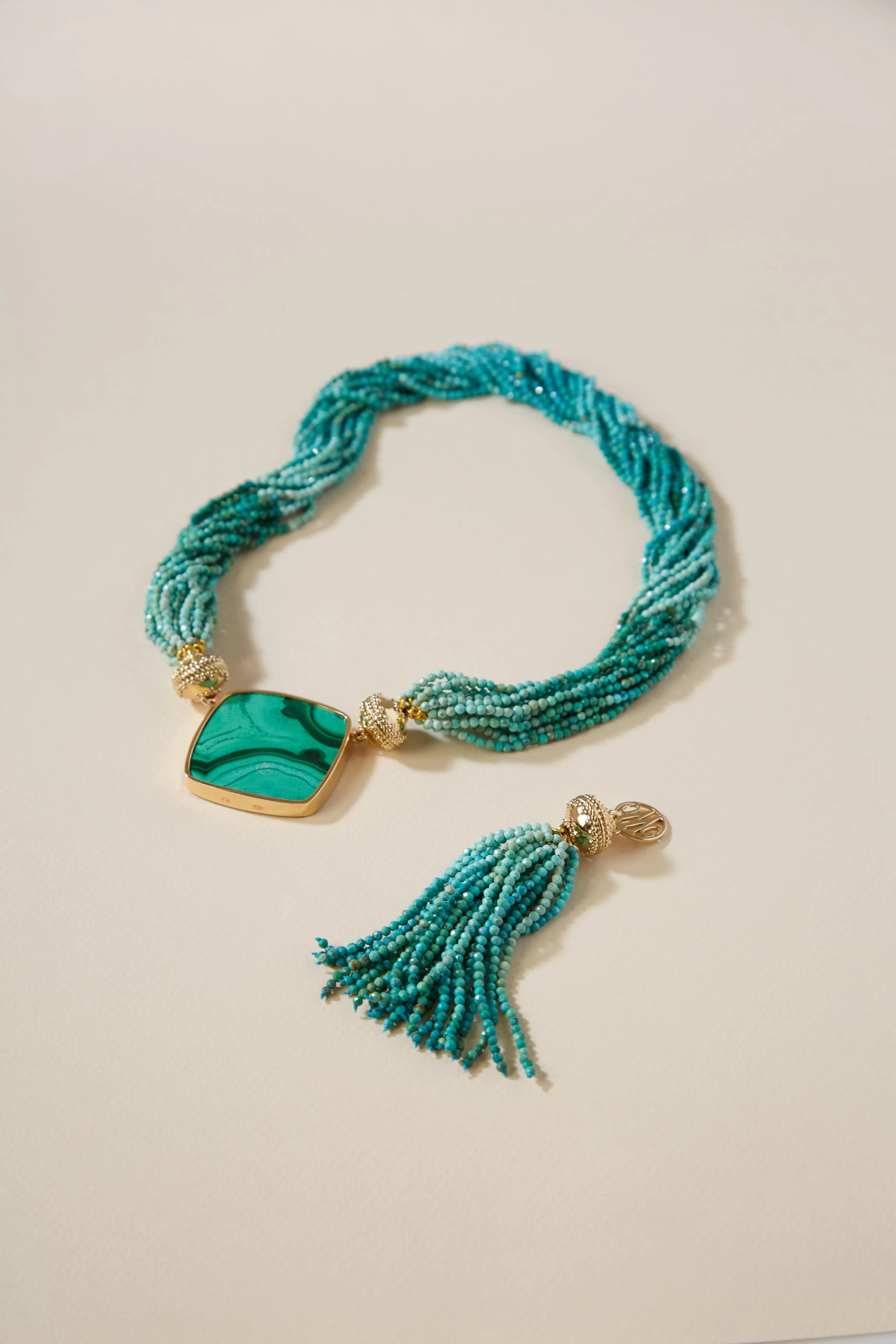 Michel Ombre Turquoise Multi-Strand Necklace