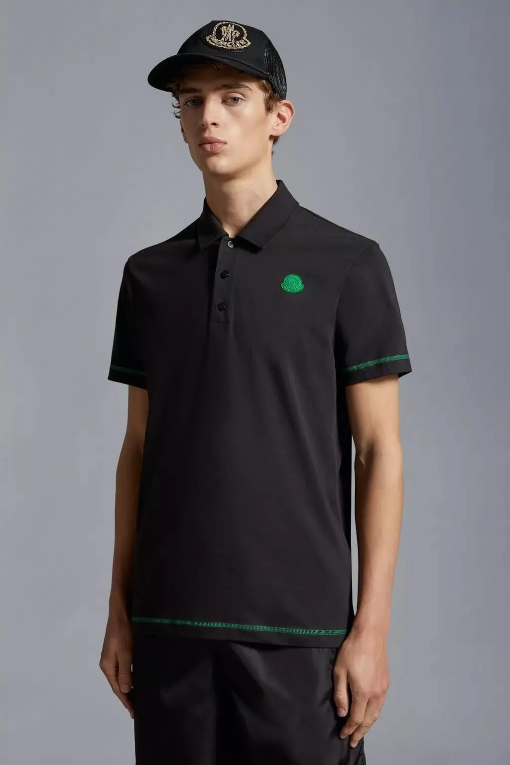 MONCLER  |Logo Patch Polo Shirt