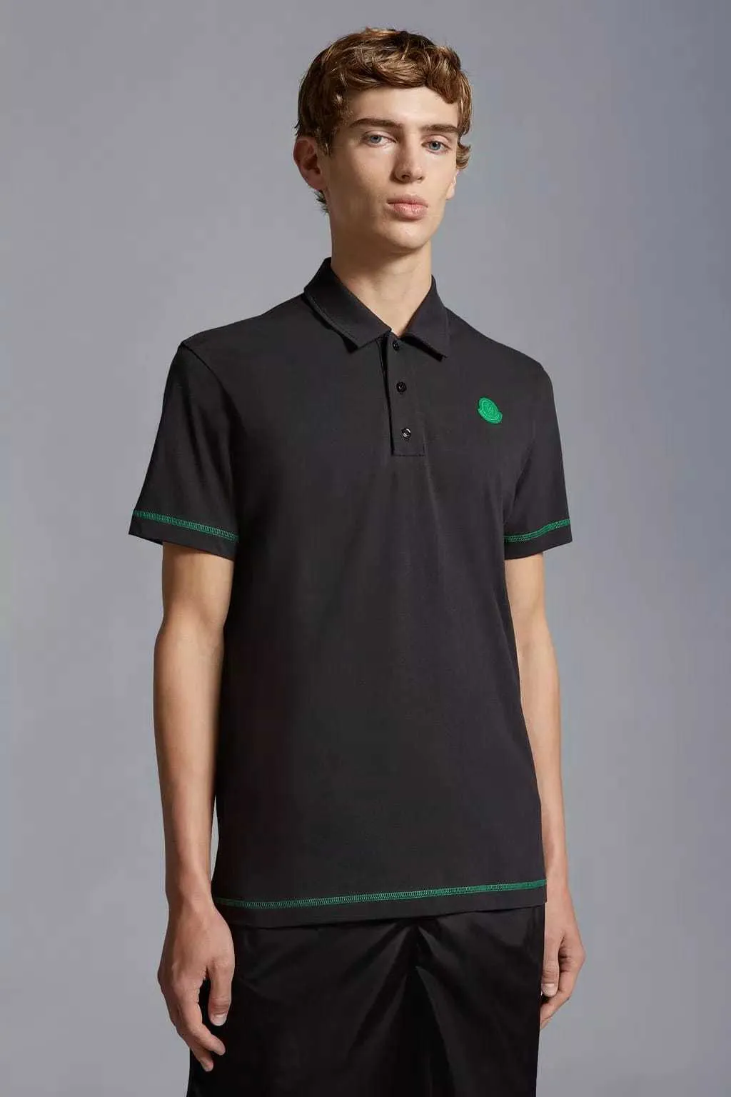 MONCLER  |Logo Patch Polo Shirt