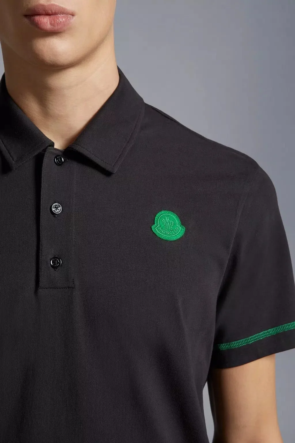 MONCLER  |Logo Patch Polo Shirt