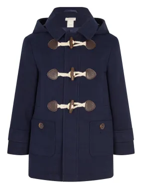 Monsoon Boys Hooded Duffle Coat - Navy