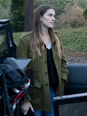 Movie M3GAN Allison Williams Green Coat