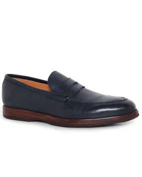 Navy Blue Principe Grain Loafer