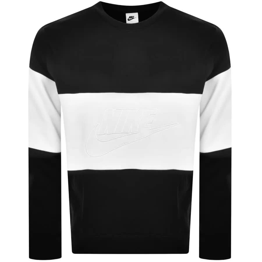 Nike Colour Block Sweatshirt Black