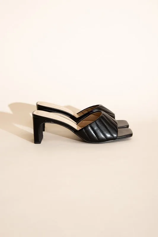 NINA SLIDE MULE HEELS