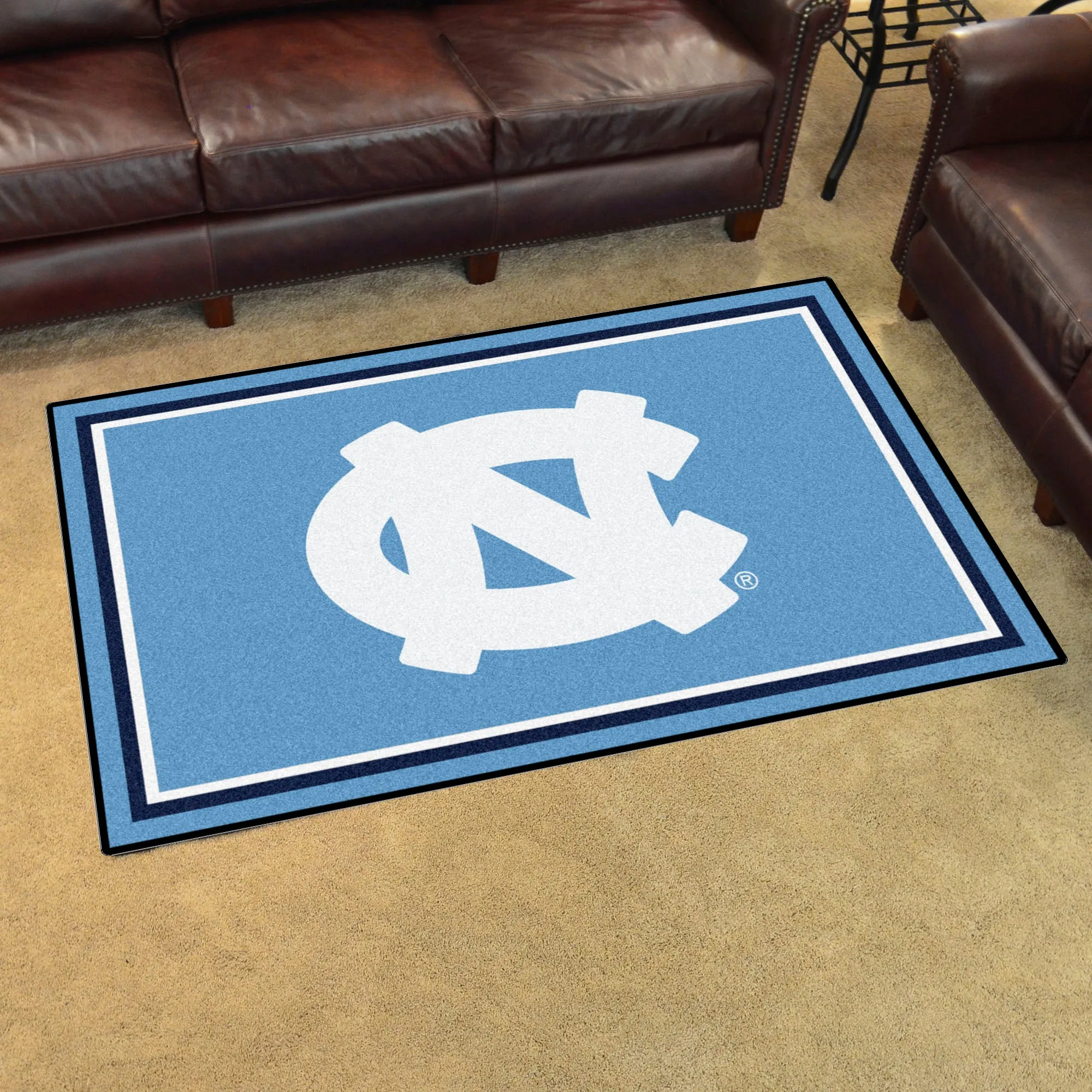 North Carolina Tar Heels 4x6 Rug with NC Logo by Fanmats