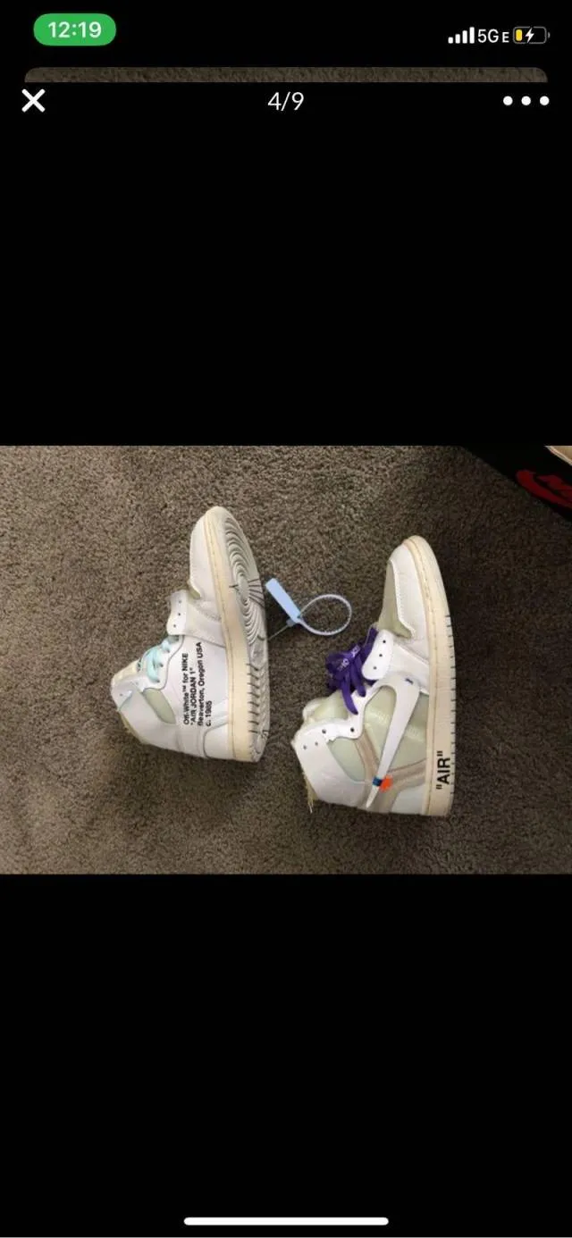 Off white 1 air Jordan white