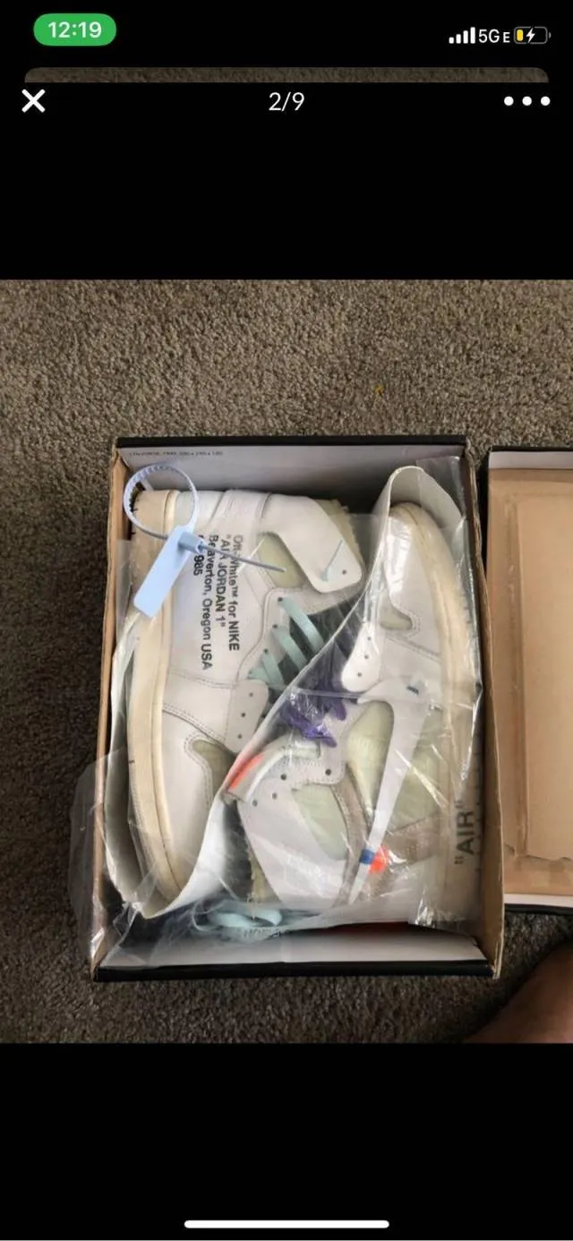 Off white 1 air Jordan white