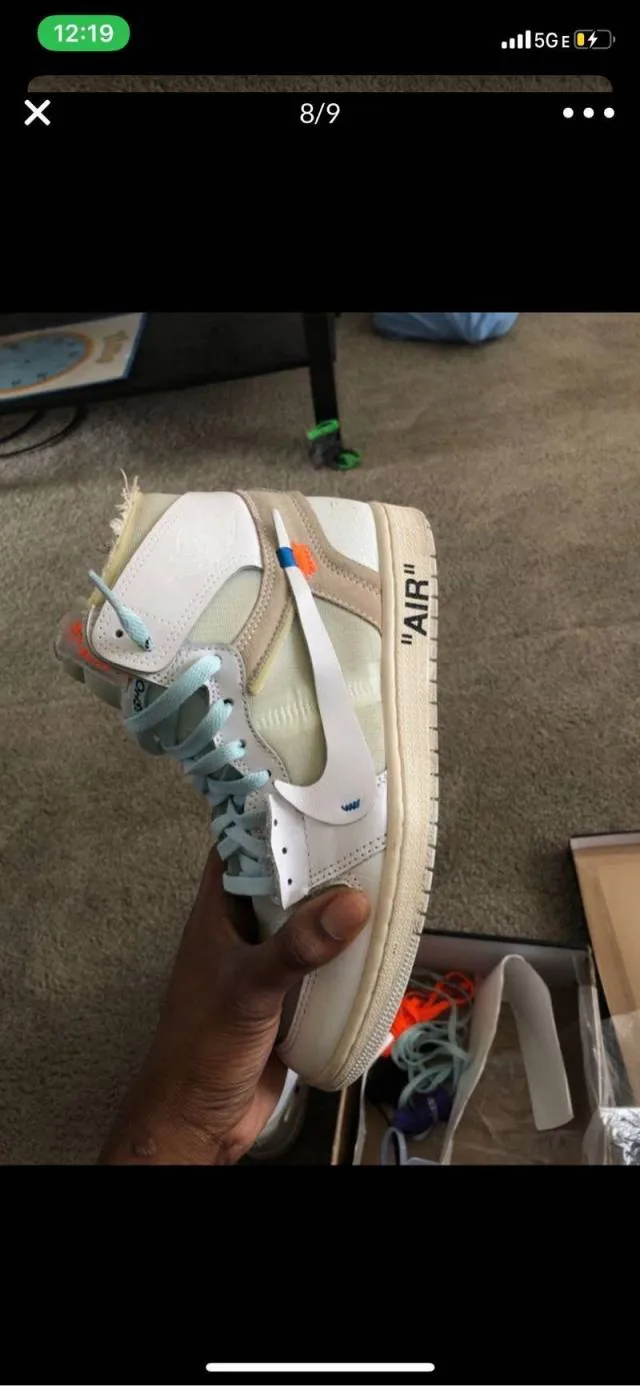 Off white 1 air Jordan white