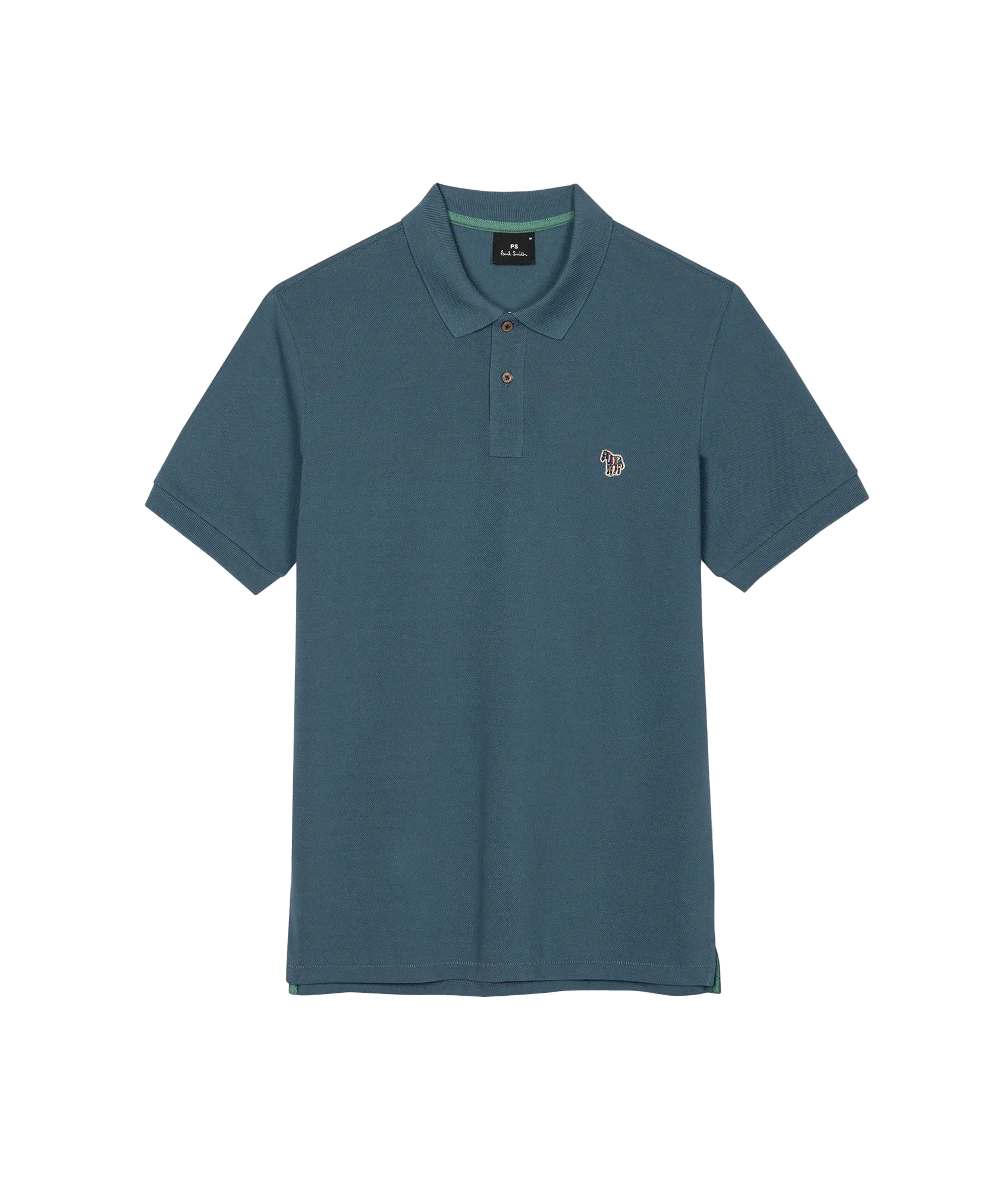 Organic Cotton Zebra Polo Shirt - Blue