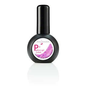 P+ Pixie Purple, Glitter Gel Polish, 15 ml (D)