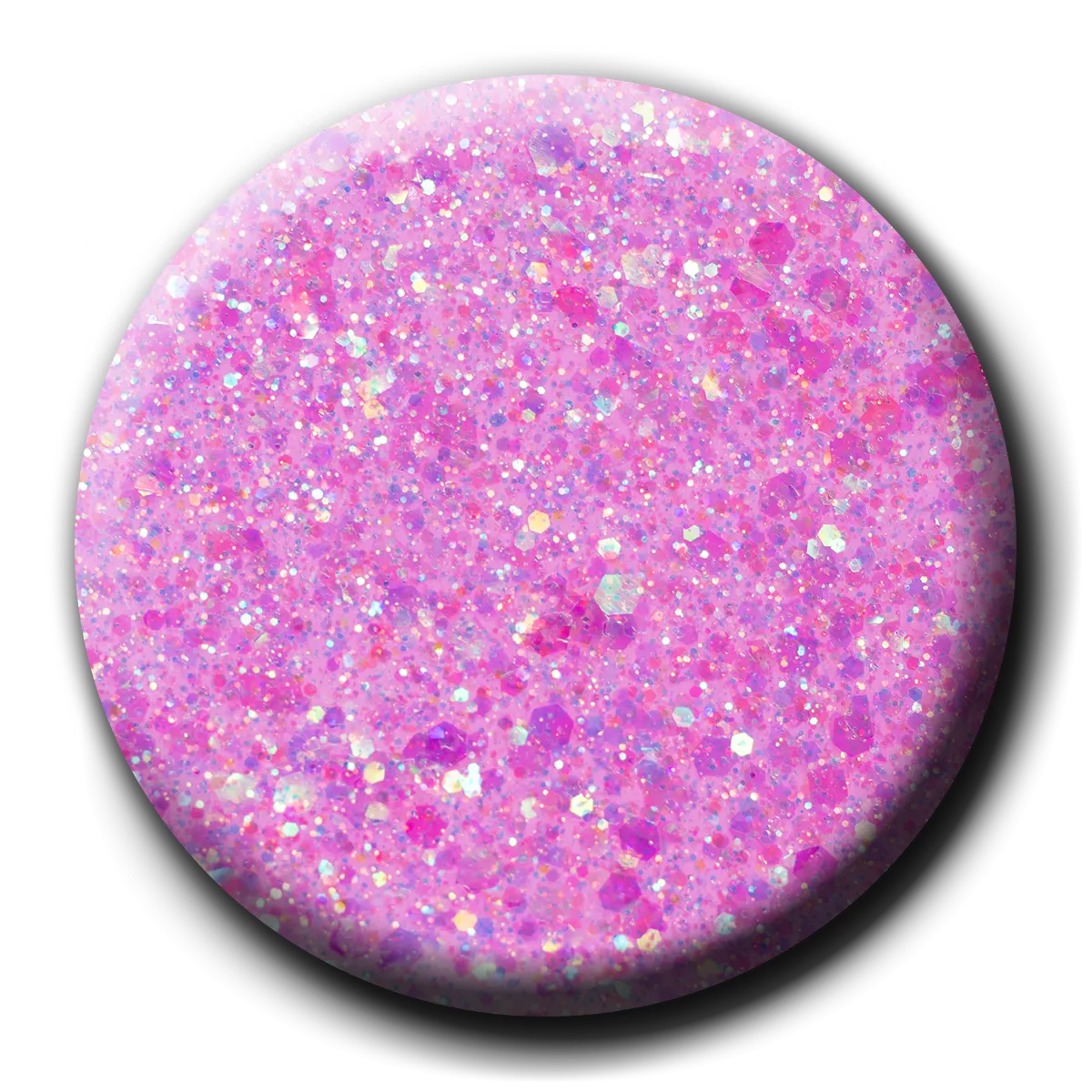 P+ Pixie Purple, Glitter Gel Polish, 15 ml (D)