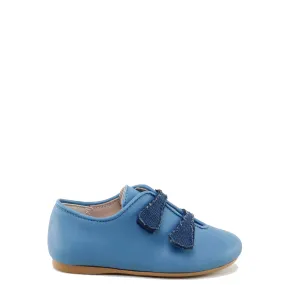 Papanatas Blue Contrast Velcro Loafer