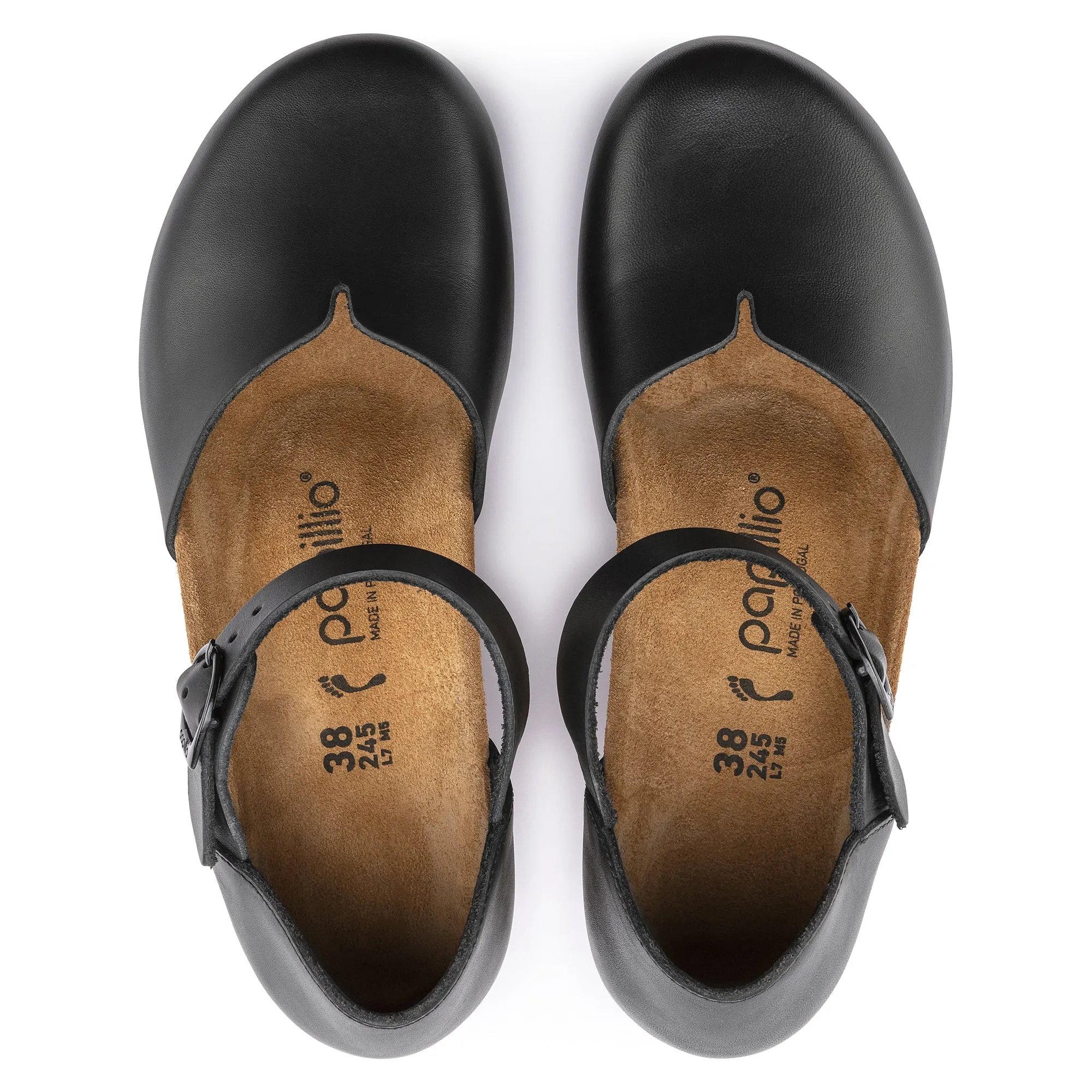 Papillio Mary black leather by Birkenstock