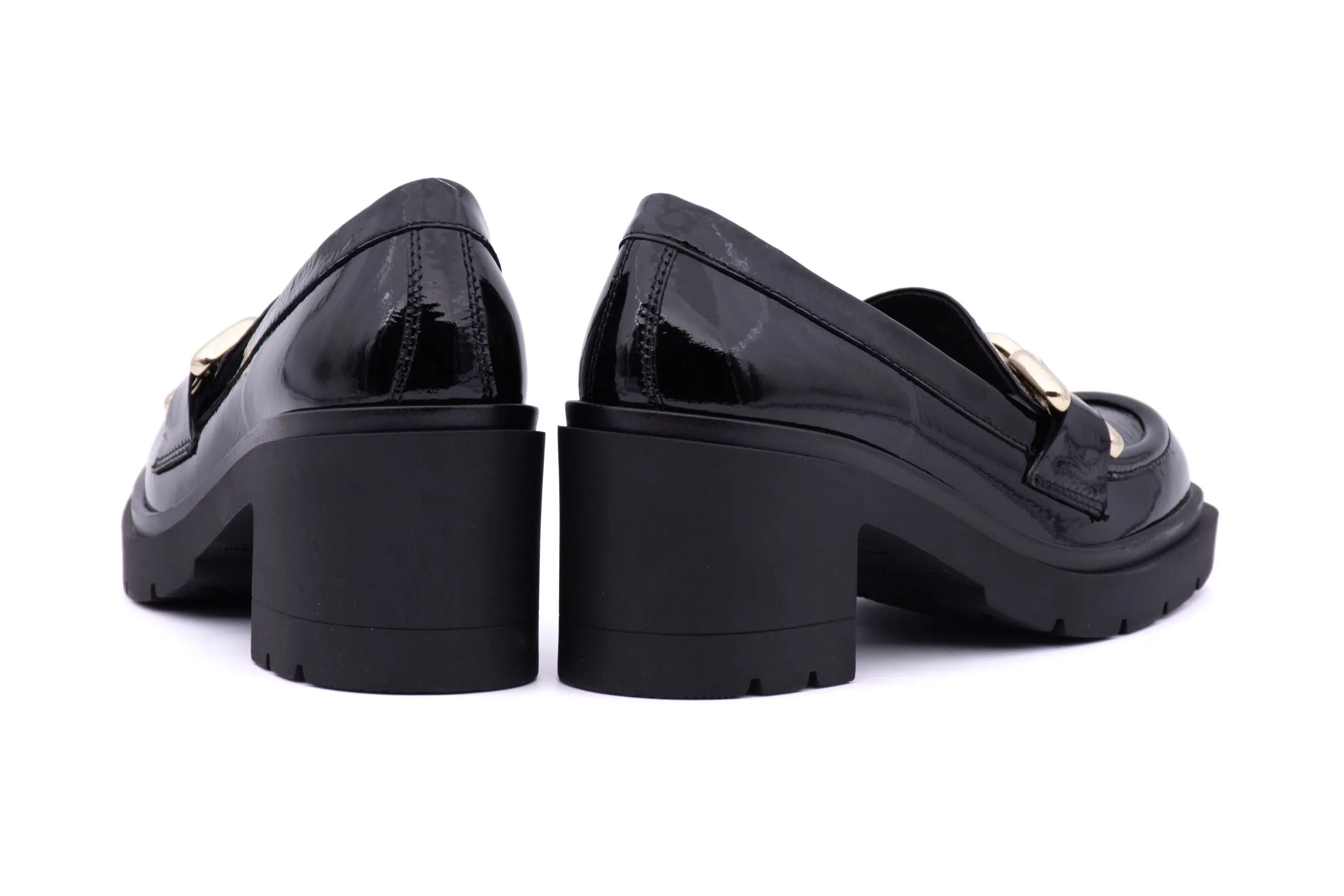 Patent Heeled Loafer