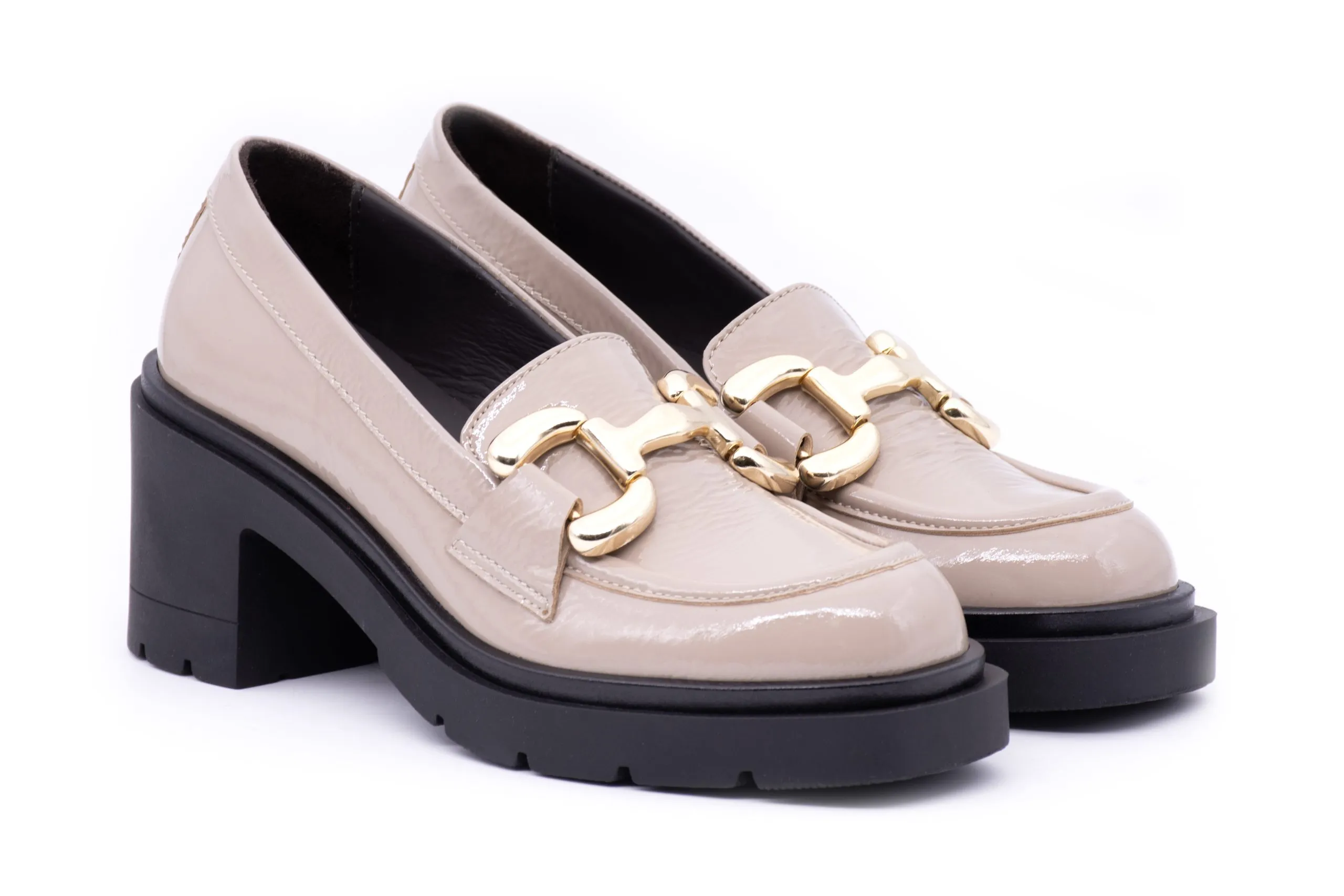 Patent Heeled Loafer