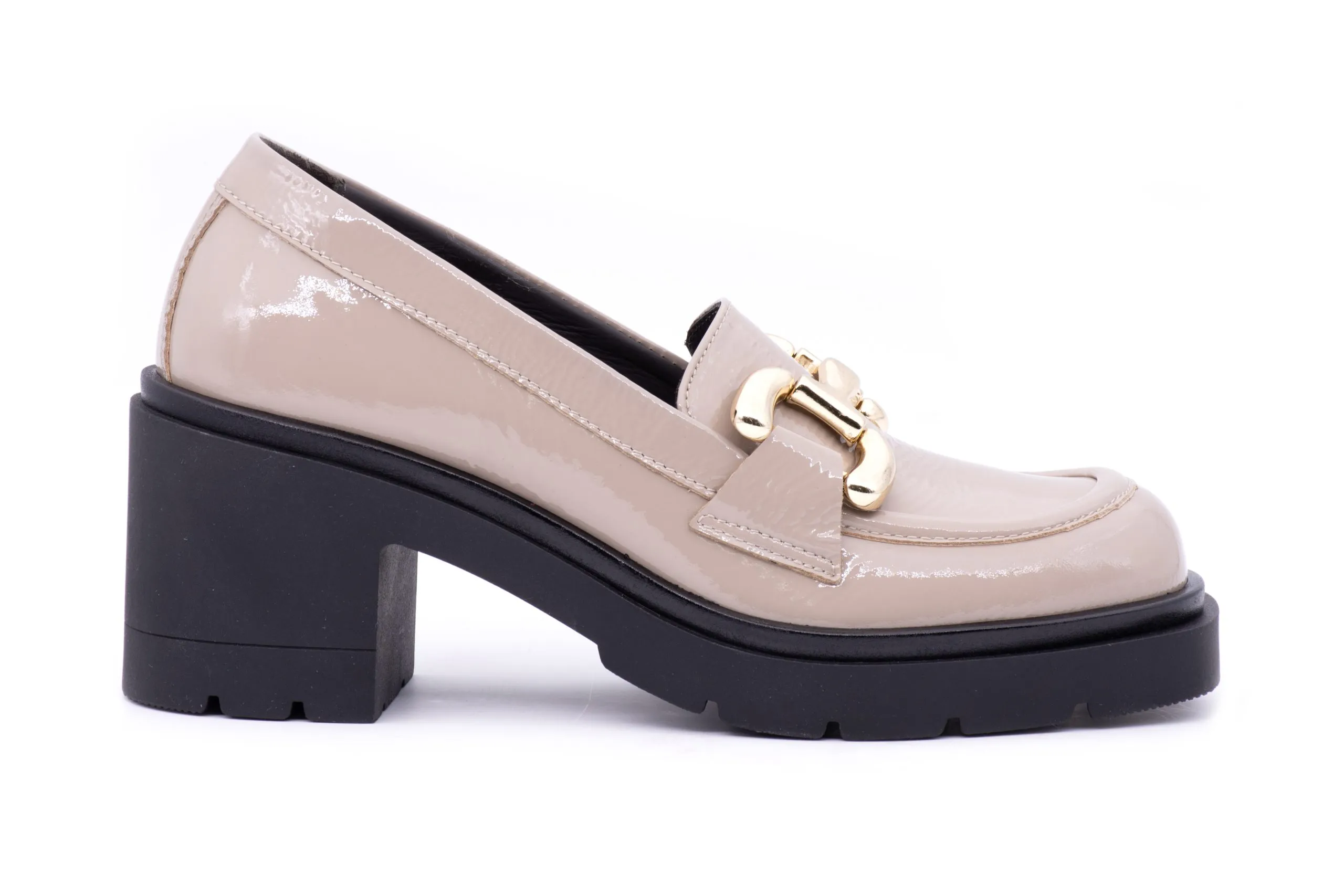 Patent Heeled Loafer