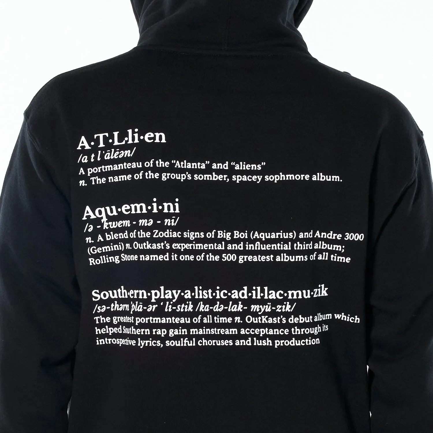 Pleasure Vocabulary Hoody 'Black'