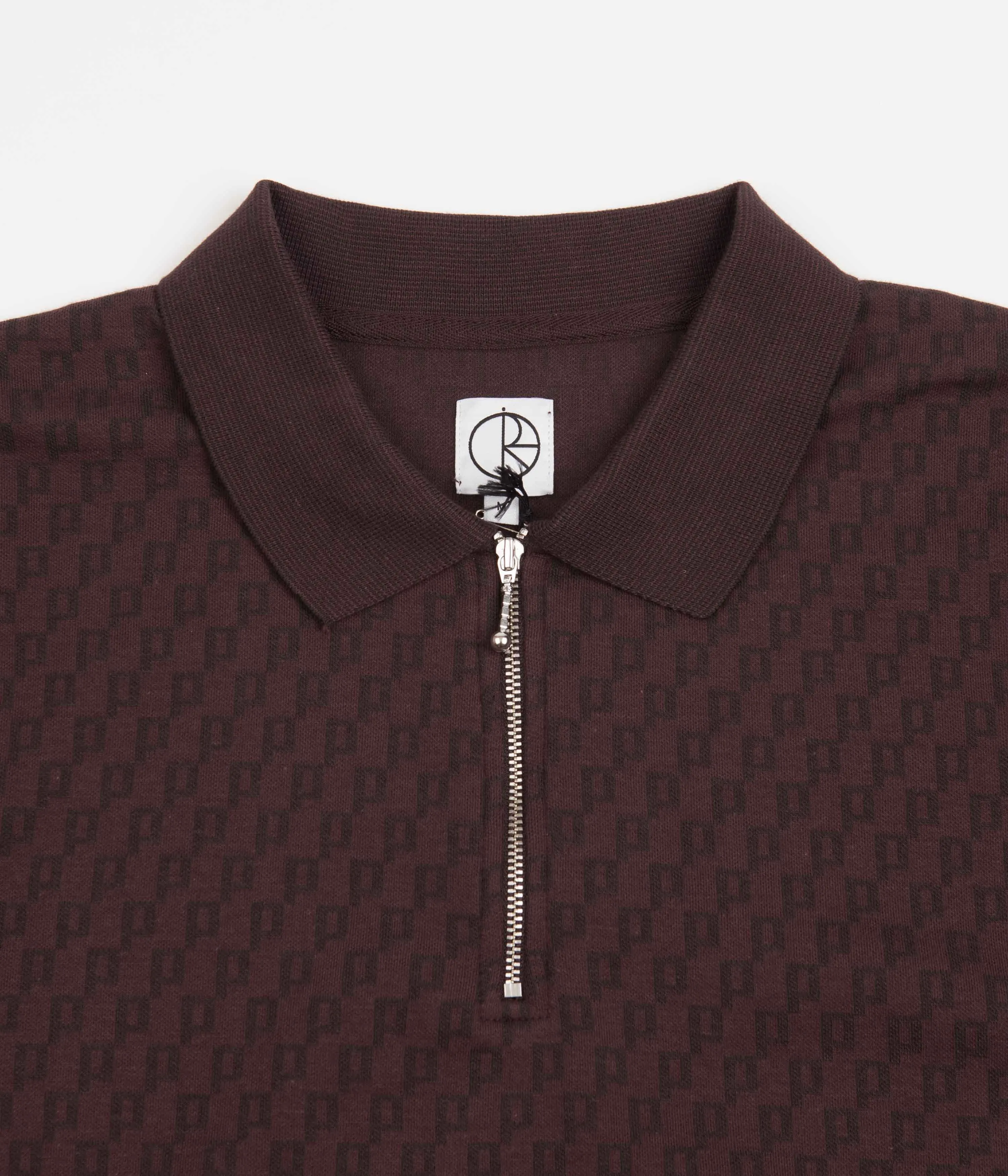 Polar Zip Polo Shirt - Bordeaux