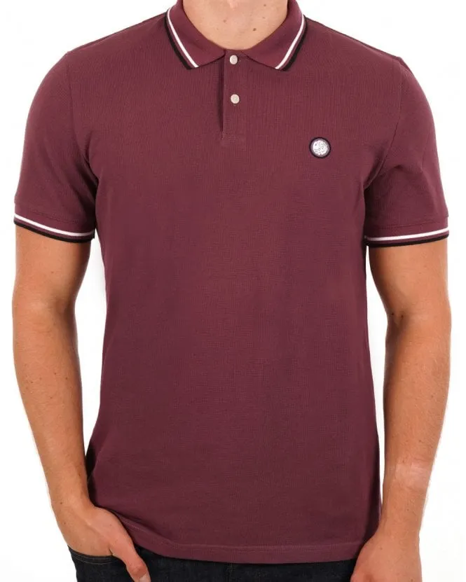 Pretty Green Barton Polo Shirt Purple