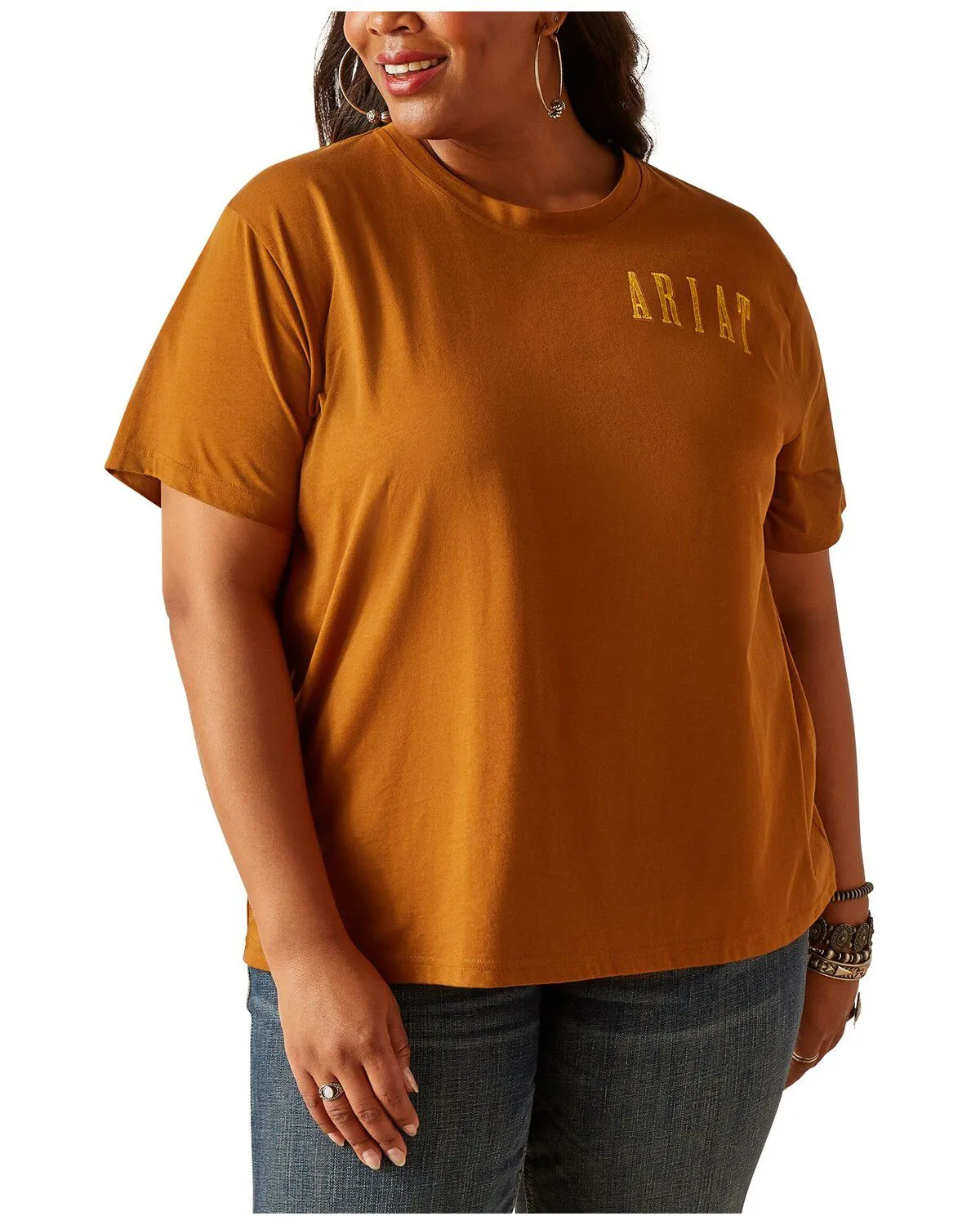 Product Name:  Ariat Women's Sunflower Ariat Short Sleeve Graphic Tee - Plus