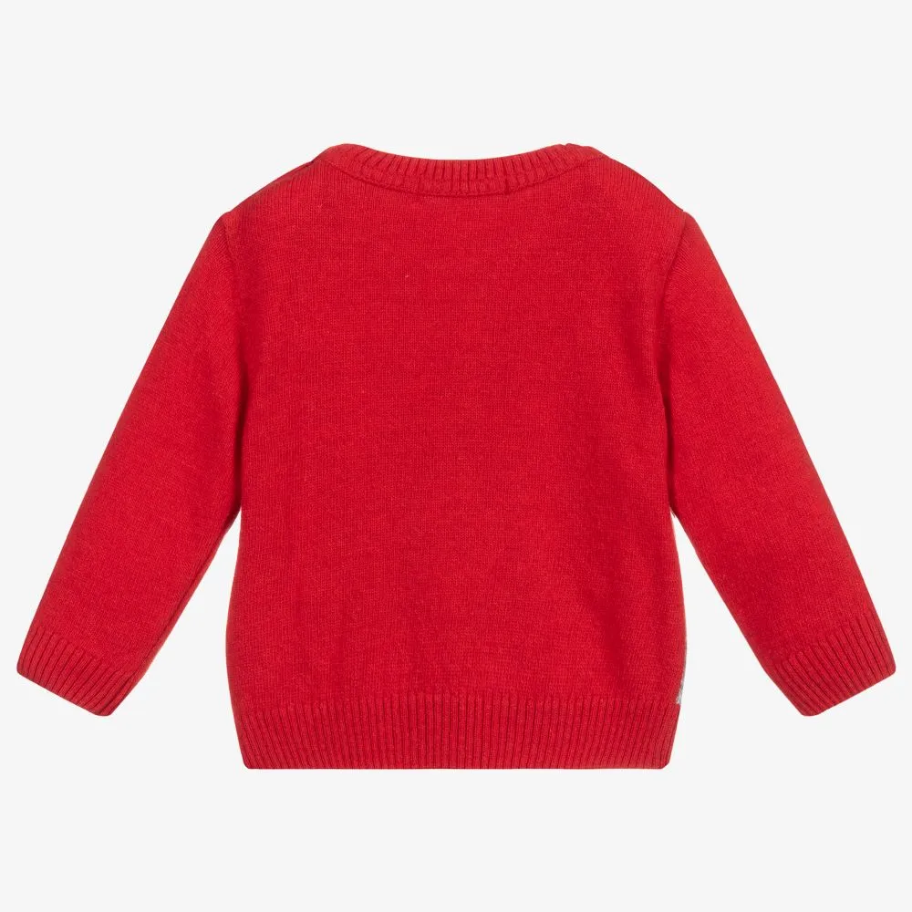 Red Knitted Wool Sweater