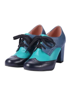 Retro High Heels Saddle Shoes