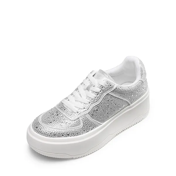 Rhinestone Platform Sneakers