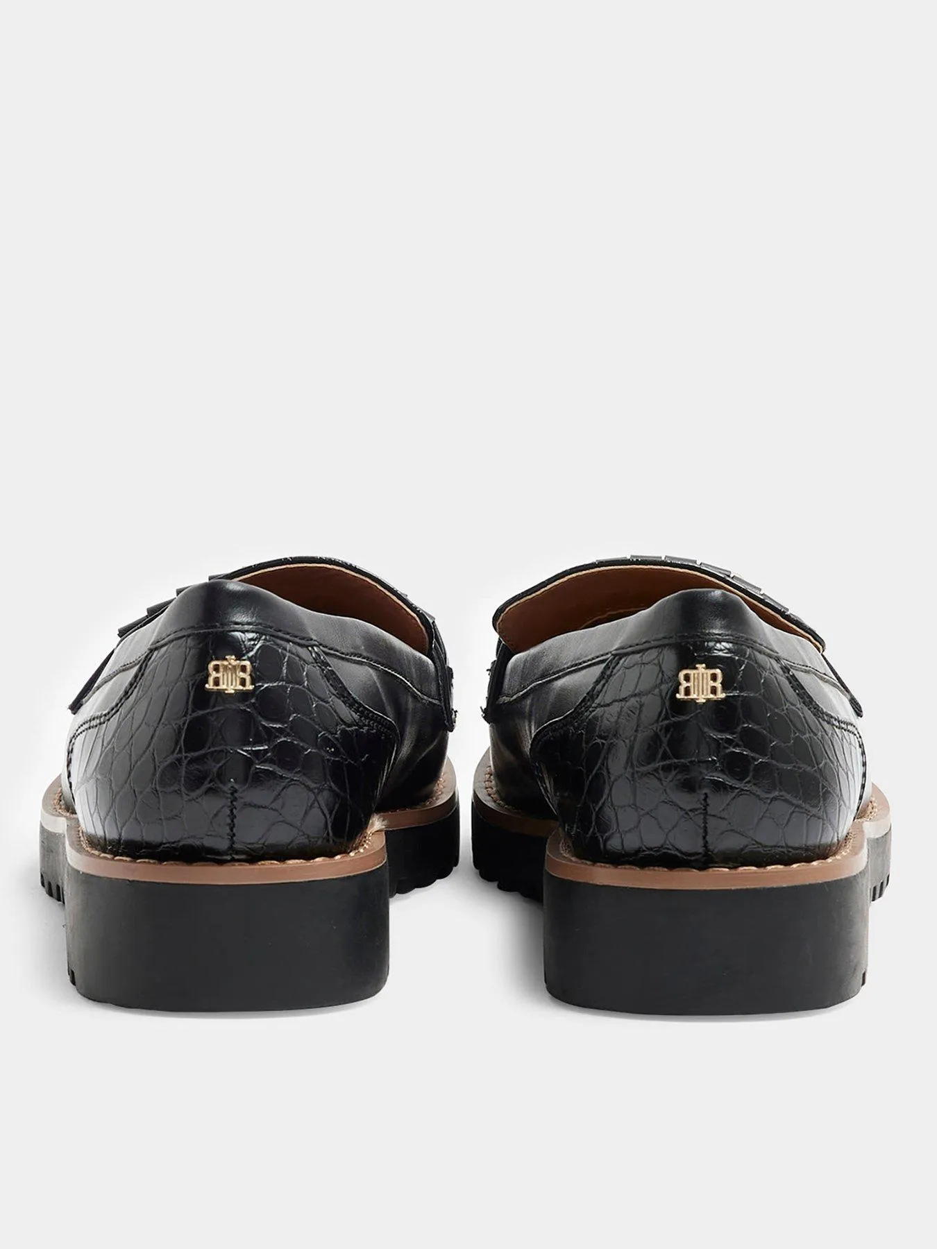 River Island Fringed Snaffle Loafer - Black