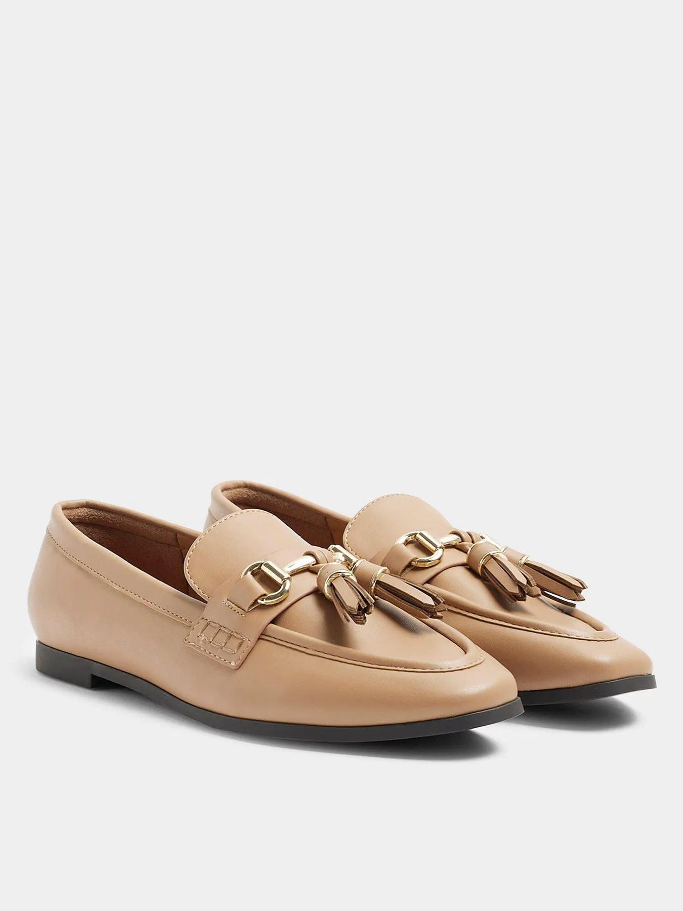 River Island Tassle Snaffle Loafer - Light Brown