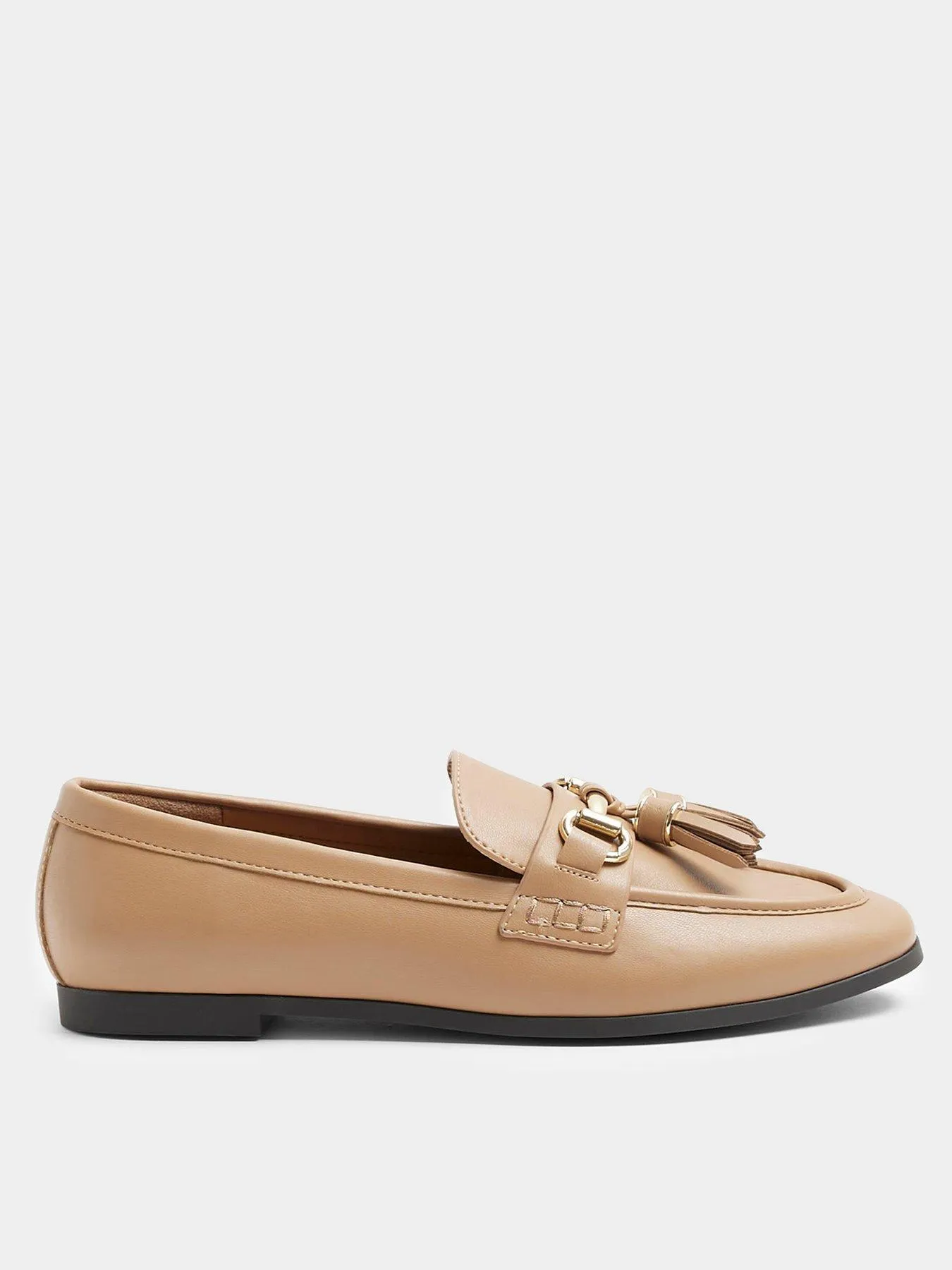 River Island Tassle Snaffle Loafer - Light Brown