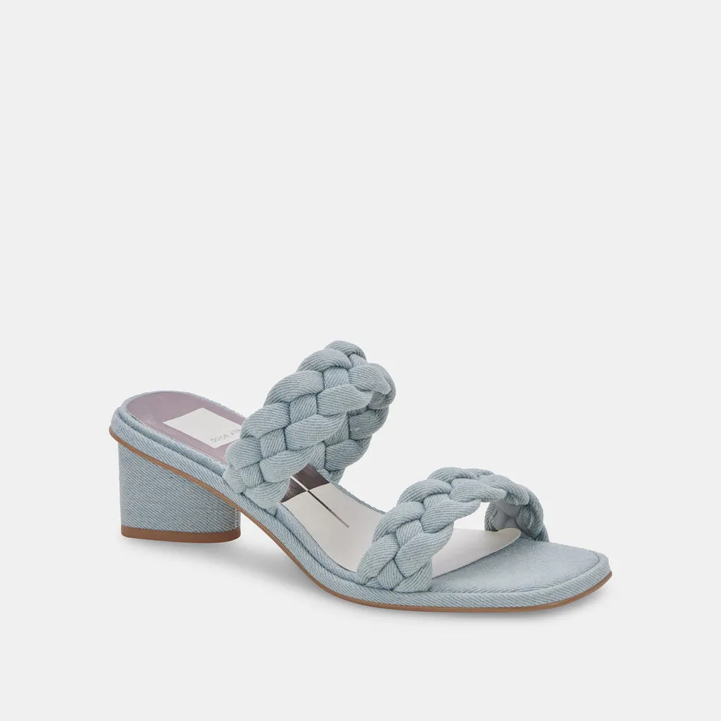 RONIN Sandals Light Blue Denim | Light Blue Braided Sandals– Dolce Vita 6866100322370