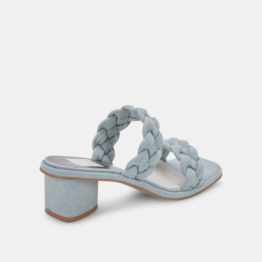 RONIN Sandals Light Blue Denim | Light Blue Braided Sandals– Dolce Vita 6866100322370