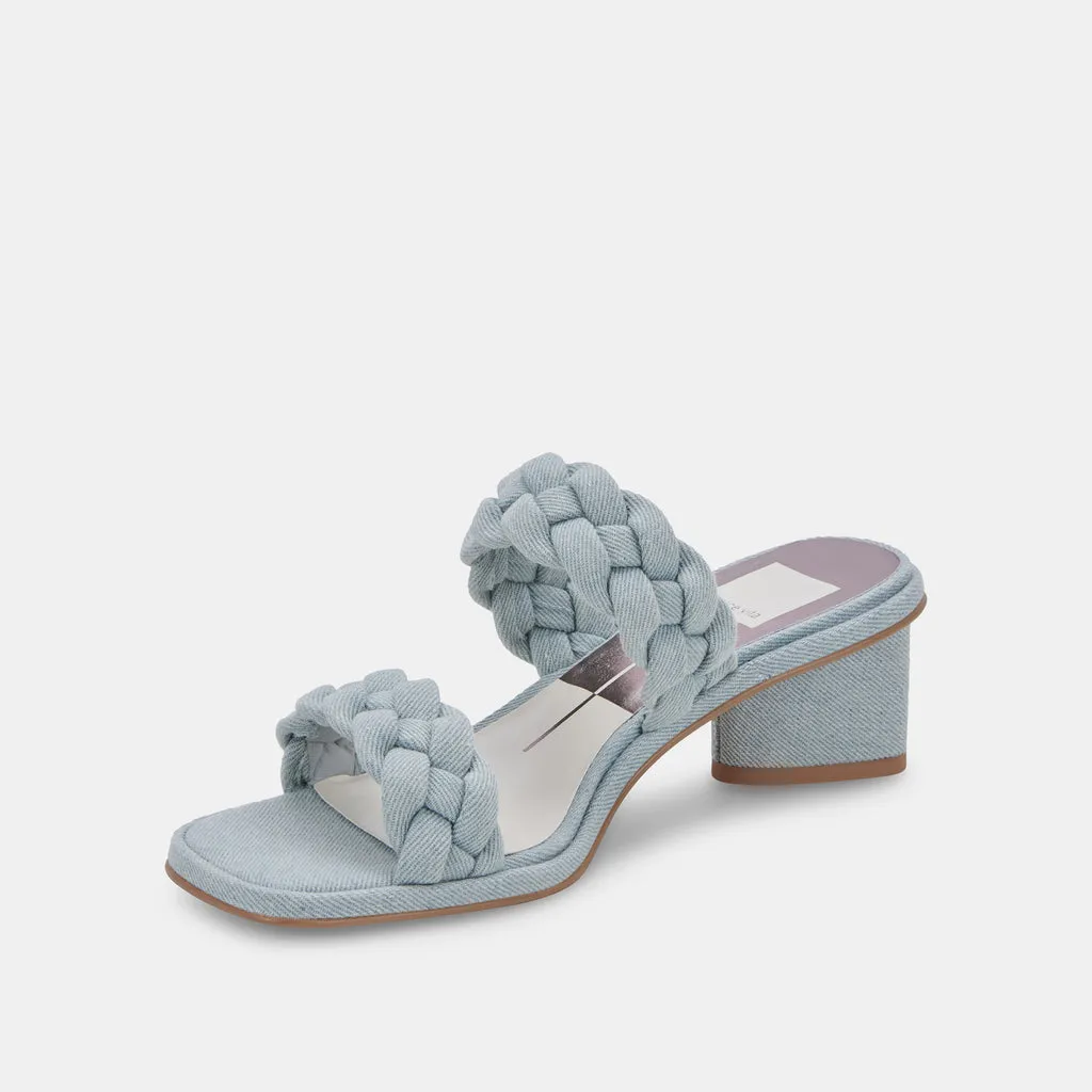 RONIN Sandals Light Blue Denim | Light Blue Braided Sandals– Dolce Vita 6866100322370