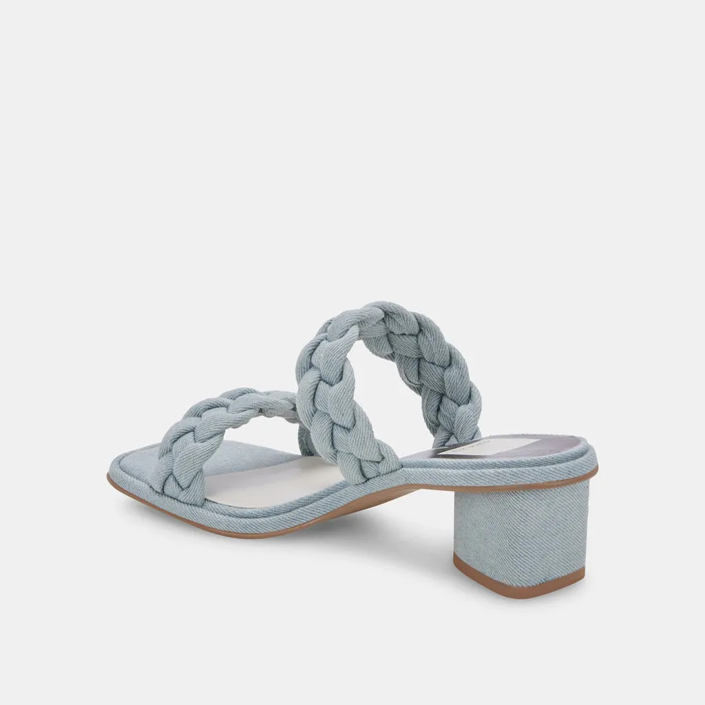 RONIN Sandals Light Blue Denim | Light Blue Braided Sandals– Dolce Vita 6866100322370