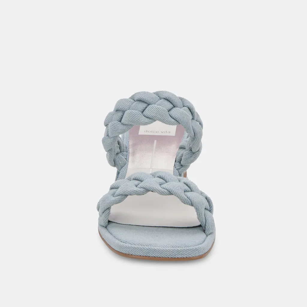 RONIN Sandals Light Blue Denim | Light Blue Braided Sandals– Dolce Vita 6866100322370