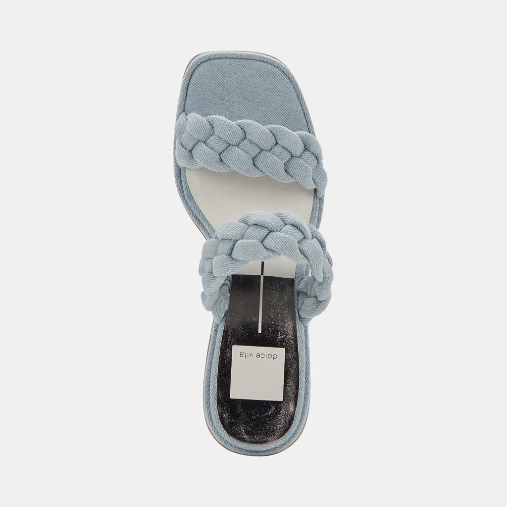 RONIN Sandals Light Blue Denim | Light Blue Braided Sandals– Dolce Vita 6866100322370