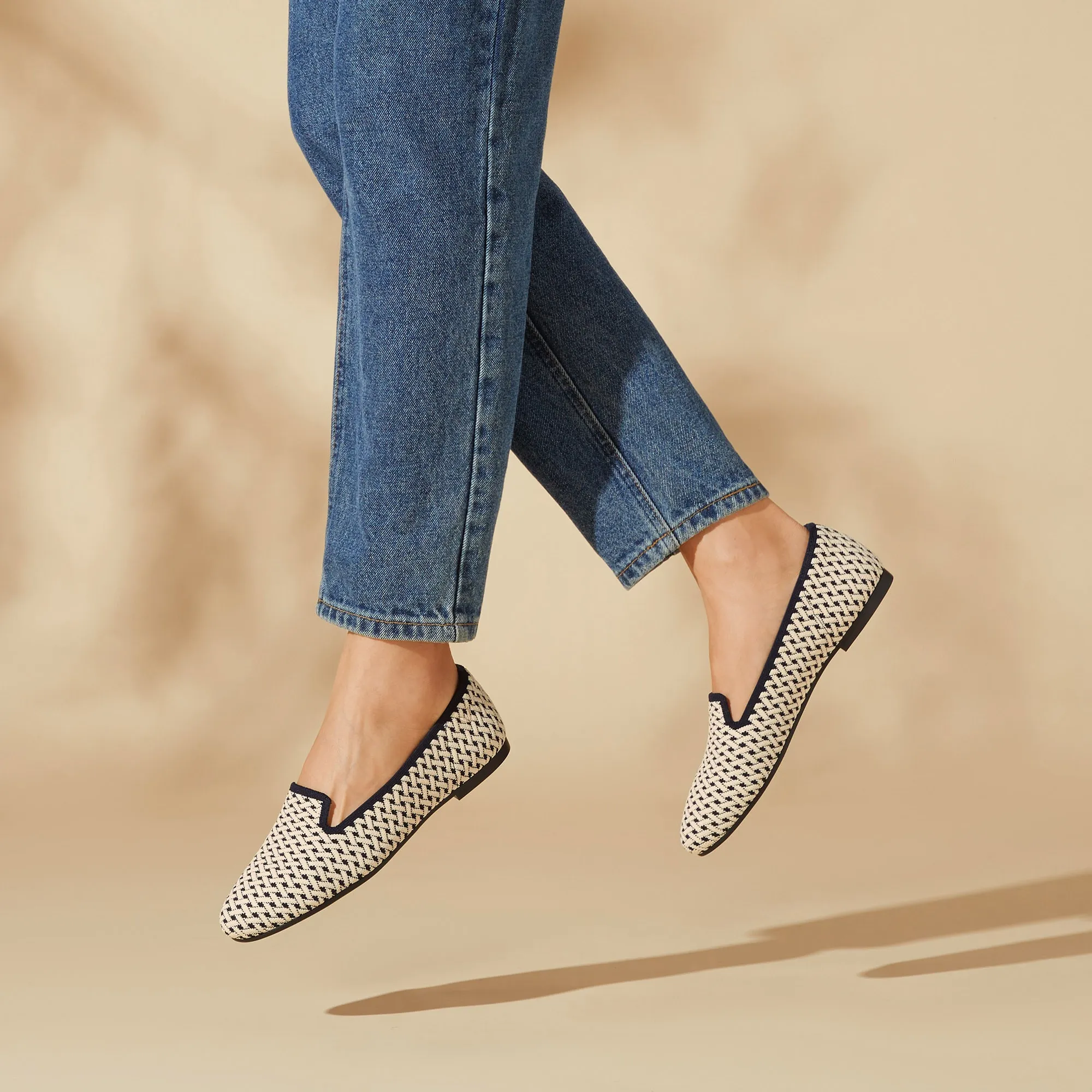   Round-Toe Woven Knit Loafer (Audrey)