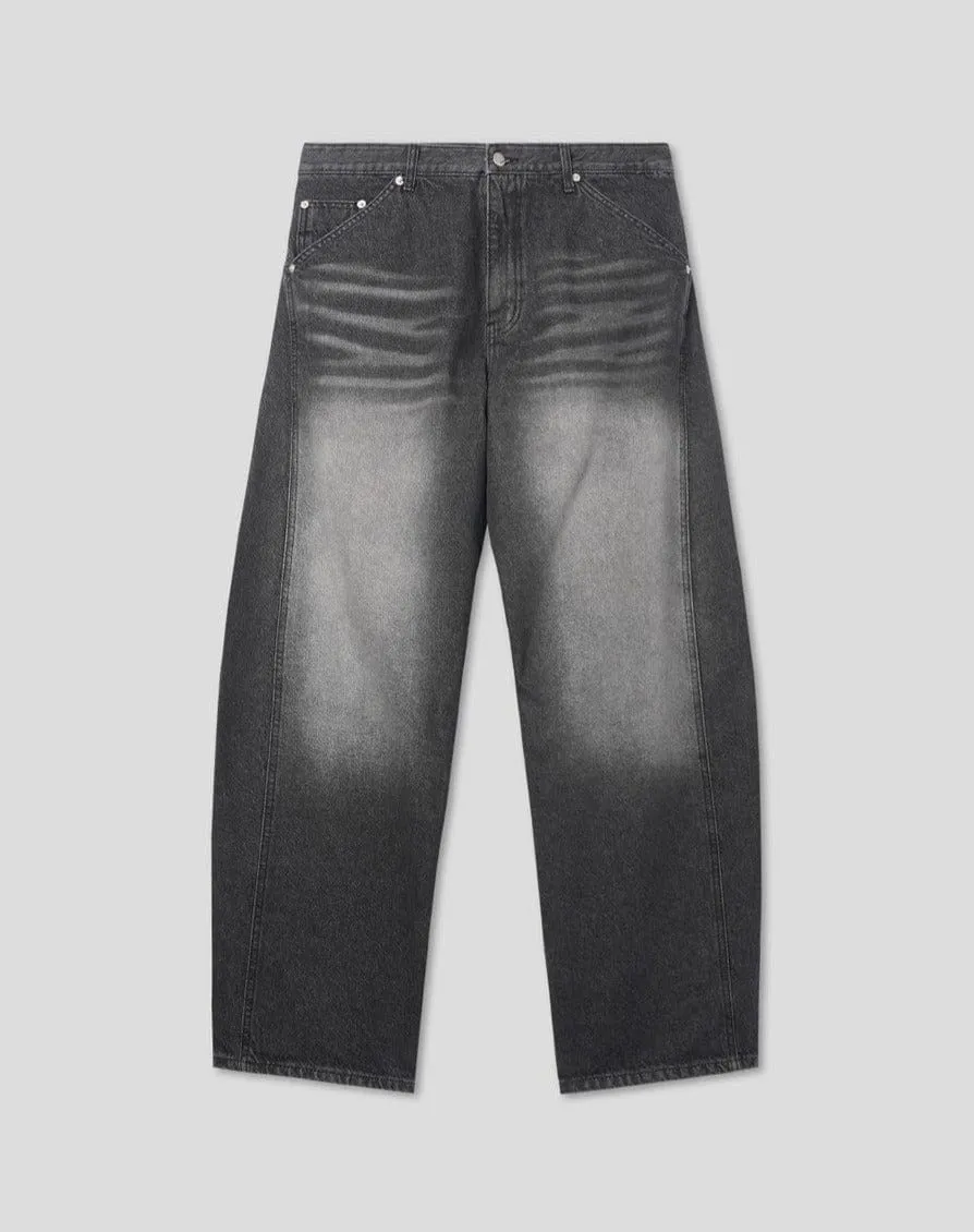 RT No. 10927 WASHED BLACK DENIM JEANS