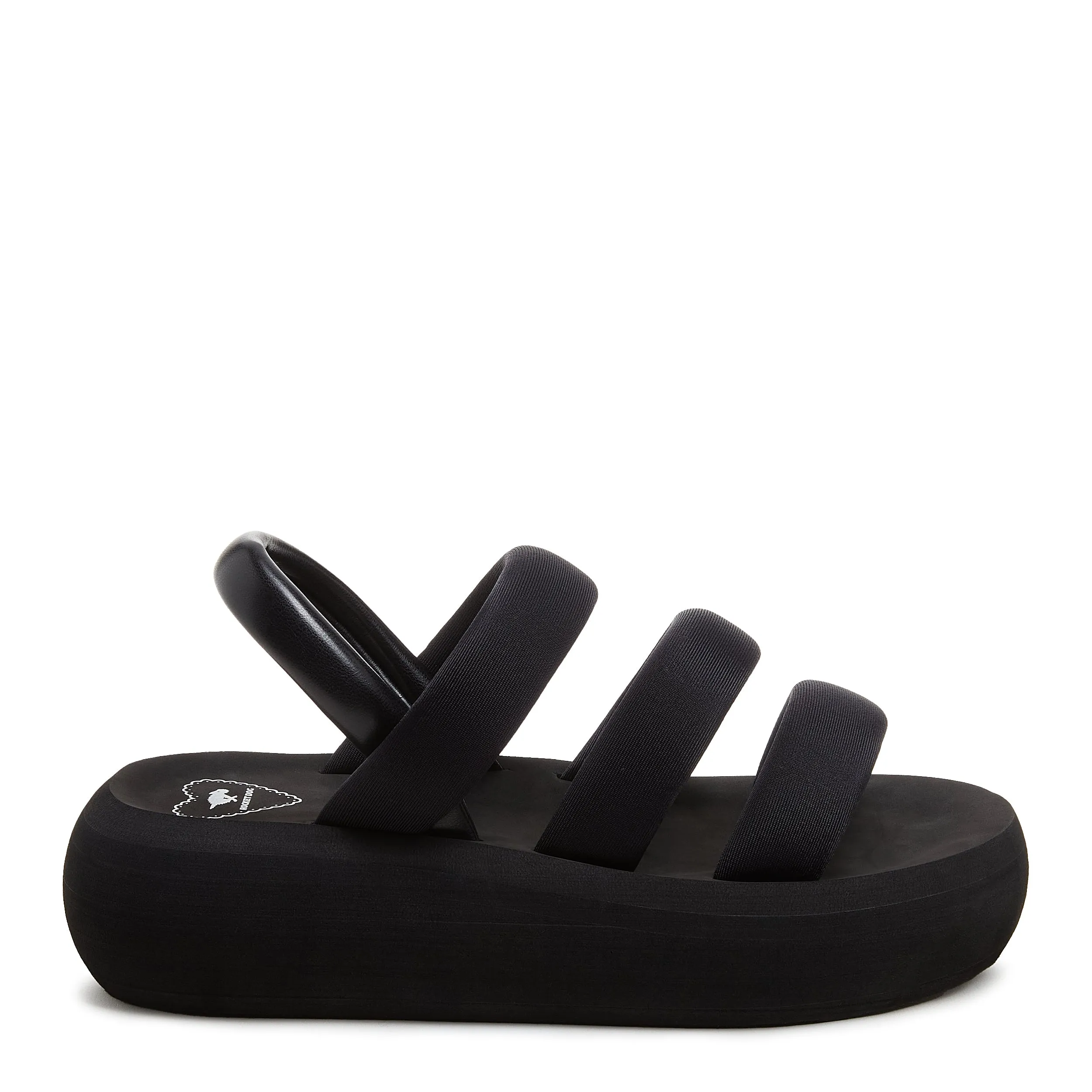 Smile Black Strappy Sandal