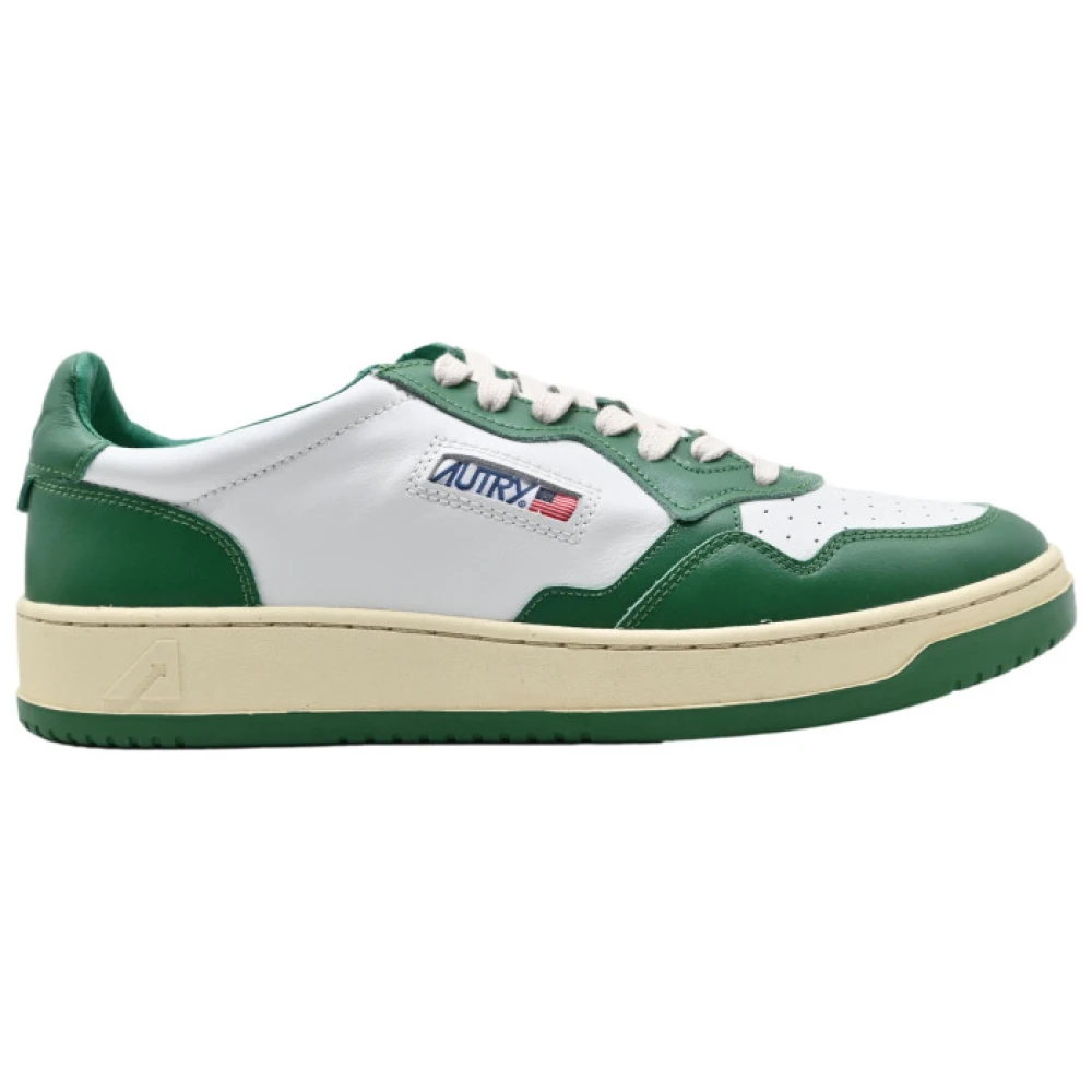 Sneakers Basse Bianche Verdi