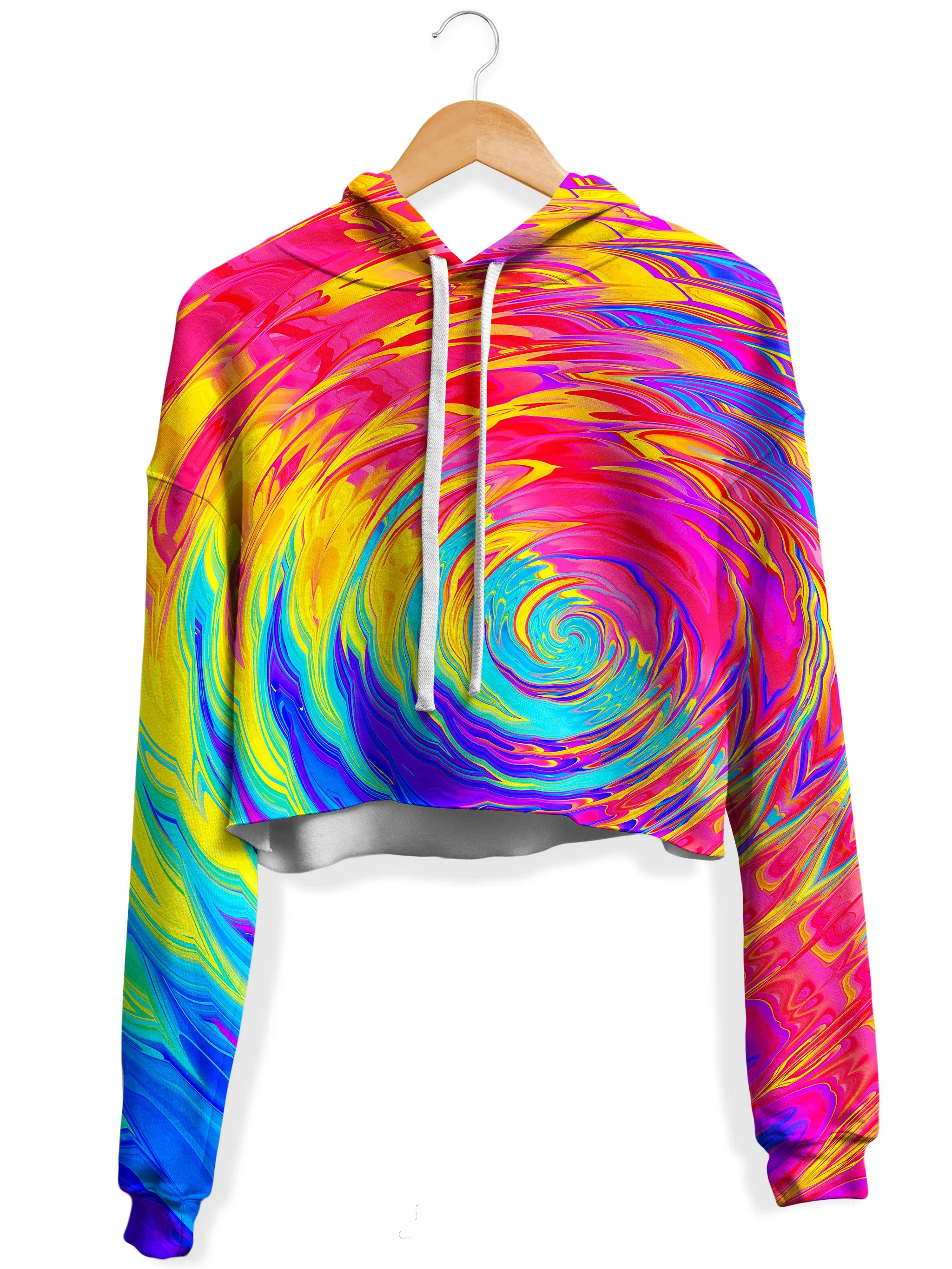 Splash Zone Fleece Crop Hoodie