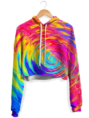 Splash Zone Fleece Crop Hoodie